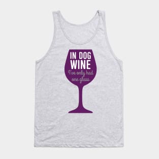 Dog wine - one glass Tank Top